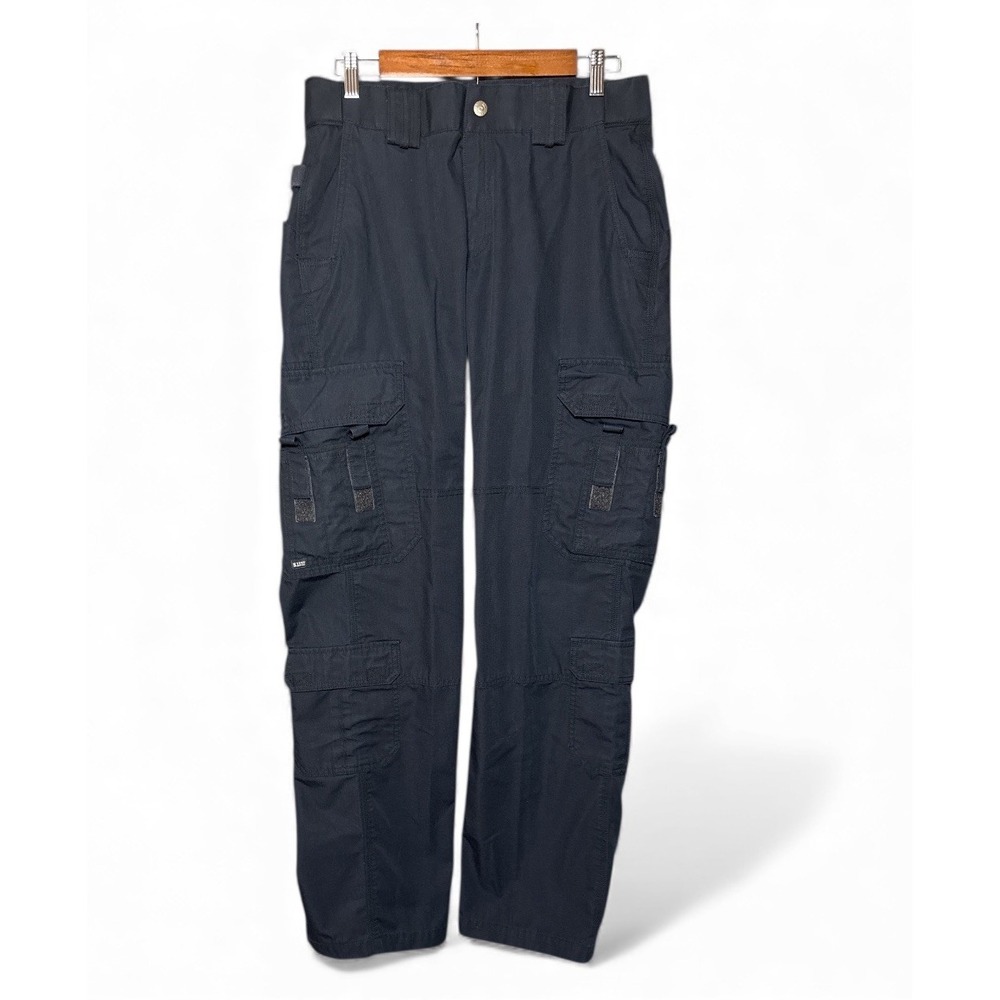 5.11 Tactical Women's Cargo Pants 12 Long Navy Ripstop Utility 32x33.5 EMS Work